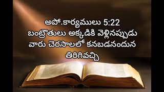 acts of apostles  అద్యాయము 5  living words tanuku  telugu audio bible [upl. by Autum]