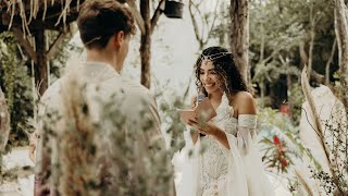 Groom Surprises Latina Bride With Spanish Vows cutest reaction ever   Andrea amp Lewis [upl. by Delanos]