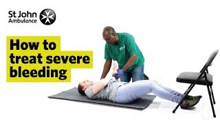 How to Treat Severe Bleeding  First Aid Training  St John Ambulance [upl. by Niela559]