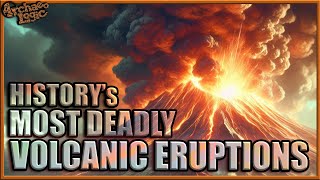 The Deadliest Volcanic Eruptions In Recorded History  Top 5 [upl. by Aynat]