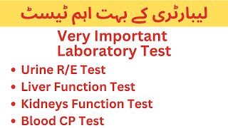 Urine RE Liver Function Test Kidneys Function Test Blood CP  very important laboratory tests [upl. by Erlewine]