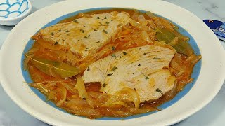 🐟 ATÚN ENCEBOLLADO EN SALSA LA MAR DE BUENO 🌊 BEATRIZ COCINA [upl. by Felicio636]