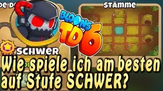 Besser werden in BTD6  Gameplay auf SCHWER erklärt  Bloons TD 6 deutsch embers [upl. by Nyvets]