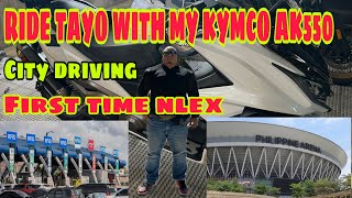 Weekend Ride with “PANDA” KYMCO AK550 review ntin City and expressway drive Ride safe mga Boss [upl. by Fabron]