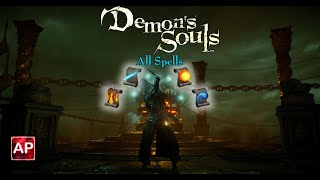 Demons Souls  All Magic spells  AbilityPreview [upl. by Nilloc196]