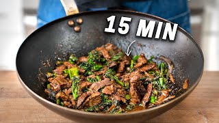 TAKEOUT BEEF amp BROCCOLI IN 15 MINUTES [upl. by Durant305]