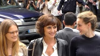 Inès de La Fressange à Paris Fashion Week le 8 juillet 2014 Chanel [upl. by Onaireves141]