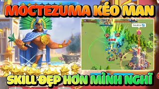 Dùng Tướng MGE Moctezuma Kéo Man Rợ Rise of Kingdoms  Phải Mang 1 Phụ Kiện Cam Mới Mạnh [upl. by Patin]