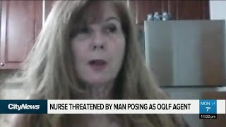 Man posing as OQLF agent threatens nurse [upl. by Nnaer624]