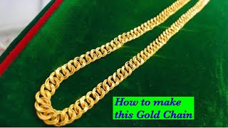 How the gold chain is made  Double ring chain making  Gold chain making [upl. by Ilarin]