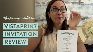 VistaPrint Invitation Review [upl. by Sanford615]