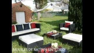 BATHMARINEES MUEBLES TERRAZA JARDIN Mobiliario con Luz Rattan Sintético Teka Exterior Mimbre [upl. by Sharma]