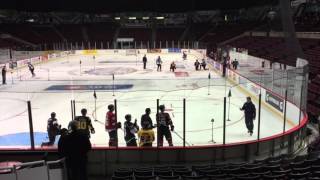 2016 CHL Top Prospects Game On Ice Testing [upl. by Coraline]