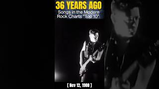 Songs Turning 36 Years Old Modern Rock Charts Top 10 November 1988 music 80smusic 80ssongs [upl. by Adrell135]