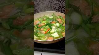 GINISANG GULAY WITH HIPON sauteedvegetables [upl. by Dwayne949]