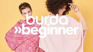 Nähanleitung burda beginner Dein erster Poncho [upl. by Eeb]