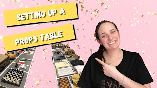 HOW TO SET UP A PROPS TABLE FOR THEATRE  My process in laying out and taping my props table [upl. by Hazeghi]