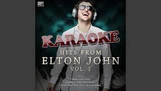 Candle in the Wind In the Style of Elton John Karaoke Version [upl. by Nitsud]