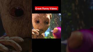 Marvel Movie Groot Funny Clips Groot marvel shorts shortsfeeds trendingshorts [upl. by Page]