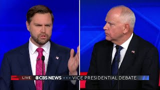 Vice Presidential candidates Walz and Vance spar on energy policy and climate change [upl. by Griff]