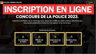 Inscription en ligne concours police Camerounaise 2024 [upl. by Ihel]