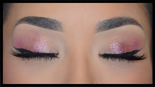 Quick amp Easy Pink Glitter Eyeshadow Tutorial [upl. by Larret]