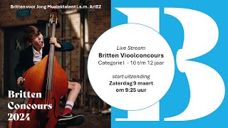 Britten Vioolconcours 2024  Categorie I voor violisten van 10 tm 12 jaar [upl. by Aira]