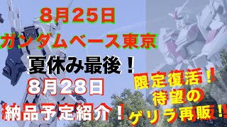 【ガンプラ再販】悲報、24日納品予定再販売でしたが30MM再販なし！サプライズな限定品復活HG ジムセット、Zガンダム3号機が登場！2023年8月25日ガンダムベース東京！8月28日納品予定再販紹介！ [upl. by Poucher76]