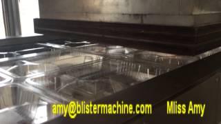 FullAutomatic VacuumForming And Cutting Integrated Thermoforming Machine [upl. by Joshi]