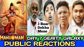 HANU💥MAN Movie Hindi Day 7 Public Review Geaity Galaxy mumbai [upl. by Ayik593]