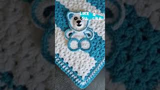 Teddy bear Crochet blankets tutorial viralvideo youtube [upl. by Klusek]