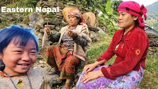 Nepalese mythical endangered instruments and rural lifestyle  Binayo And Dangam  organic food [upl. by Maltzman]