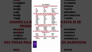 LA LETRA B EN INGLES [upl. by Allerus]