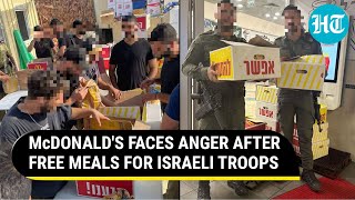 BoycottMcDonalds Trends As Protest Erupts Over Free Meals For Israeli Troops While Gazans Starve [upl. by Asyl]