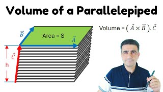 Volume of a Parallelepiped  AxBC  Scalar Triple Product [upl. by Nayt]