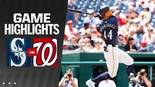 Mariners vs Nationals Game Highlights 52624  MLB Highlights [upl. by Weiner]