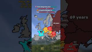 How long was your country communist geography europe map history war shorts ww2 fyp maps [upl. by Bab]