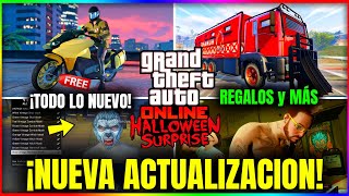 NUEVA ACTUALIZACION en GTA5 Online REGALOS TRIPLE DINERO NEGOCIO BONUS y MÁS HALLOWEEN GTA [upl. by Suiradal123]