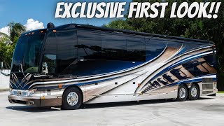 Touring a 2023 Prevost Liberty Coach Quad Slide [upl. by Salter786]