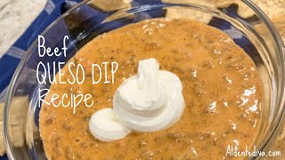 Beef Queso Dip Recipe [upl. by Ocirema407]