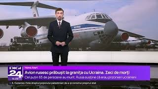 Rusia acuză Ucraina că a ucis 65 de prizonieri ucraineni Kievul spune că avionul transporta rachete [upl. by Saerdna]