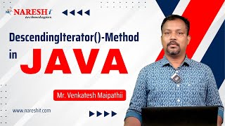 Descending Iterator in Java  DescendingIteratorMethod  NareshIT [upl. by Sabino]