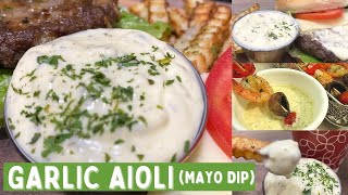 Garlic Aioli Recipe  Pinoy Flavor [upl. by Petite770]