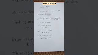 Motion ALL FORMULAS  Class 9th Science [upl. by Attenov]