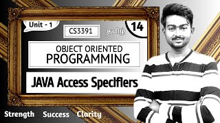 Java Access Specifiers in Tamil  Object Oriented Programming in Tamil Unit 1 Java in Tamil CS3391 [upl. by Bucella]