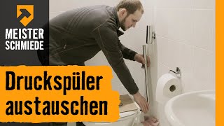 Druckspüler austauschen  HORNBACH Meisterschmiede [upl. by Michi]