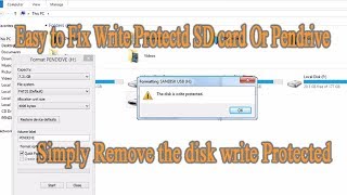 How to remove write protection from sd card [upl. by Refennej]