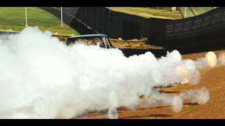 Truck Engine Explosion Fire Rings at TORC [upl. by Ojybbob640]