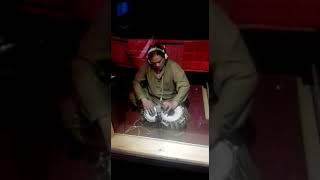 Wajid Ali Tafu Playing Tabla forquot Main Jind Lai quot in Studio [upl. by Beaner899]