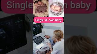 Single VS twin pregnancy Ultrasound [upl. by Ahsinawt]